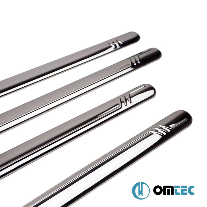 Yan Kapı Çıtası 4 Prç. Paslanmaz Çelik (Parlak) - Volkswagen Caddy - MVN 2K PRE - FL/FL - (2003 - 2015)