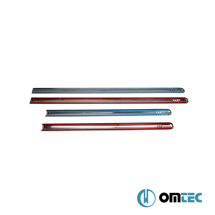 Yan Kapı Çıtası 4 Prç. Paslanmaz Çelik (Parlak) - Volkswagen Caddy - MVN 2K PRE - FL/FL - (2003 - 2015)