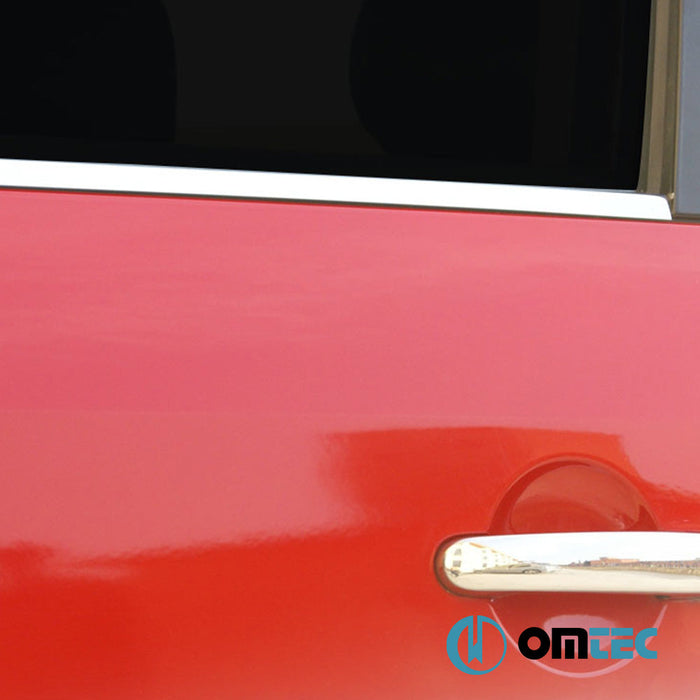 Cam Çıtası 4 Prç. Paslanmaz Çelik (Parlak) - Volkswagen Caddy - MVN 2K PRE - FL/FL - (2003 - 2015)