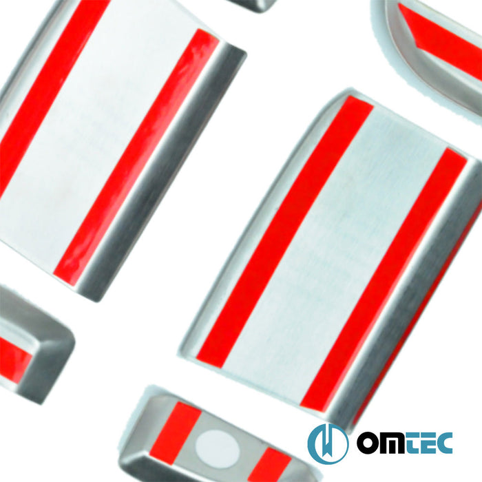 Kapı Kolu 3 Kapı 7 Prç. (H3) Paslanmaz Çelik (Parlak) - Volkswagen T4 Transporter - VAN T4 - (1990 - 2003)