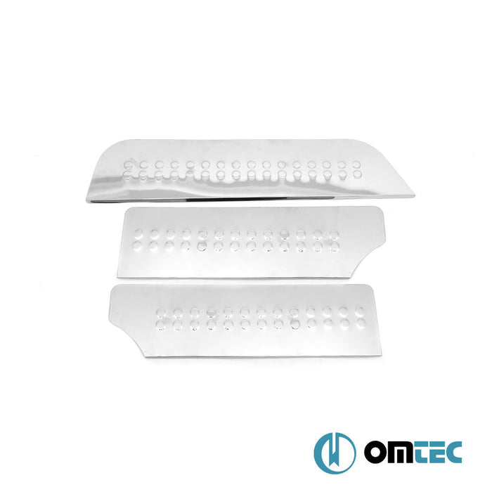 Norm Kapı Eşiği 3 Prç. Paslanmaz Çelik (Taşlı) - Volkswagen T4 Transporter - VAN T4 - (1990 - 2003)