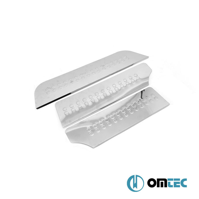 Norm Kapı Eşiği 3 Prç. Paslanmaz Çelik (Taşlı) - Volkswagen T4 Transporter - VAN T4 - (1990 - 2003)