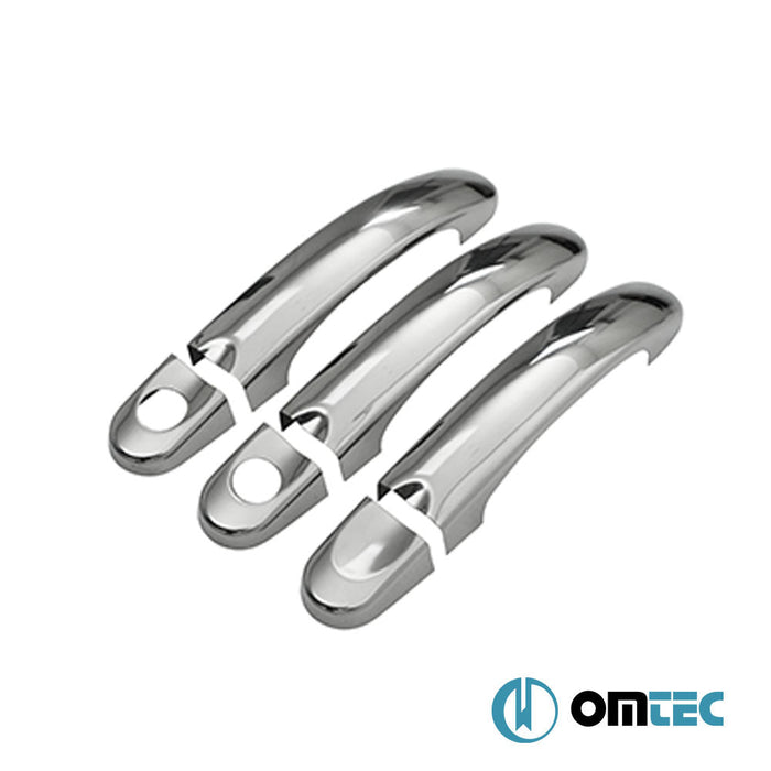 Kapı Kolu 3 Kapı 6 Prç. (H1) Paslanmaz Çelik (Parlak) - Volkswagen Caddy - MVN 2K - (2003 - 2020)