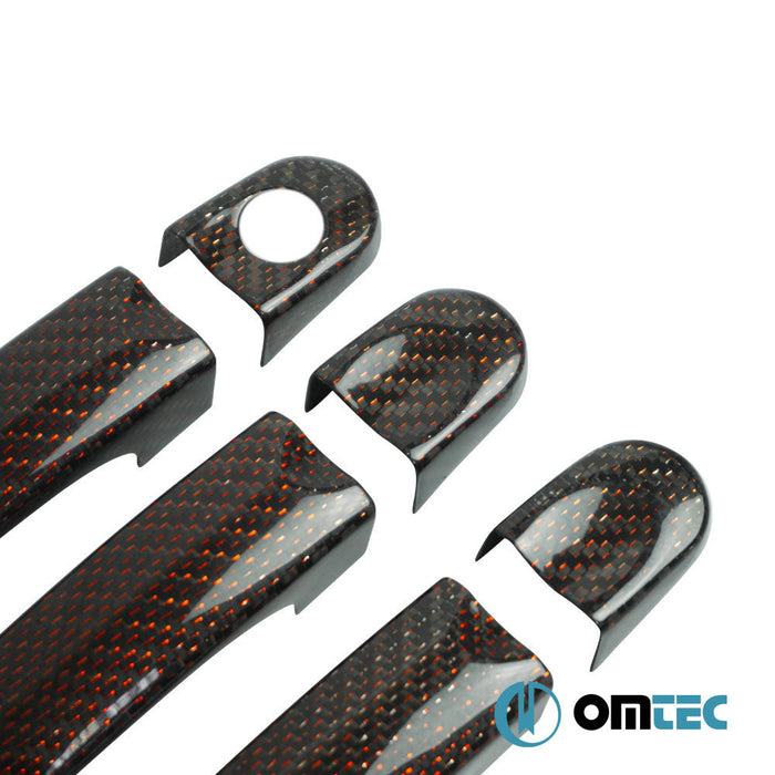 Kapı Kolu 3 Kapı 6 Prç. (H1) (Karbon - Kırmızı) - Volkswagen T6 Caravelle - VAN T6 - (2015 - 2022)