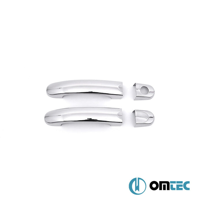 Kapı Kolu 2 Kapı 4 Prç. (H1) Paslanmaz Çelik (Parlak) - Volkswagen T5 Transporter - VAN T5 - (2003 - 2015)