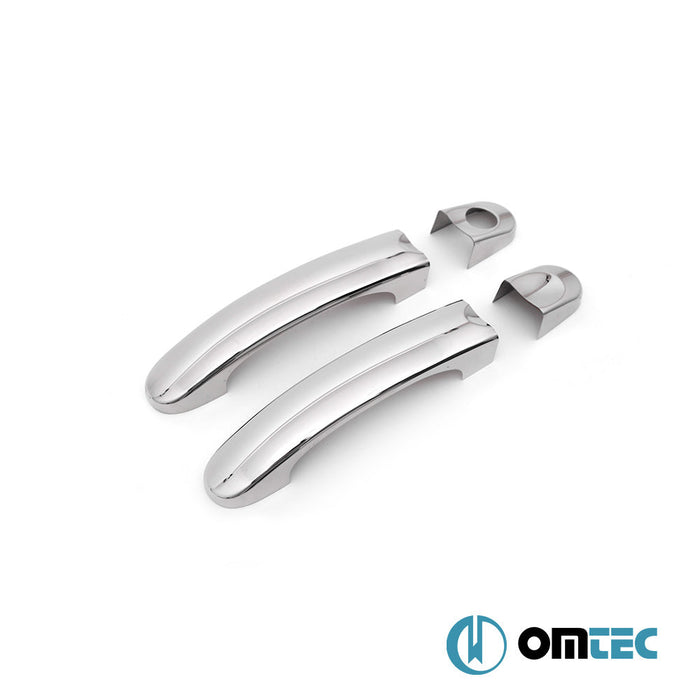 Kapı Kolu 2 Kapı 4 Prç. (H1) Paslanmaz Çelik (Parlak) - Volkswagen T5 Multivan - VAN T5 - (2003 - 2015)