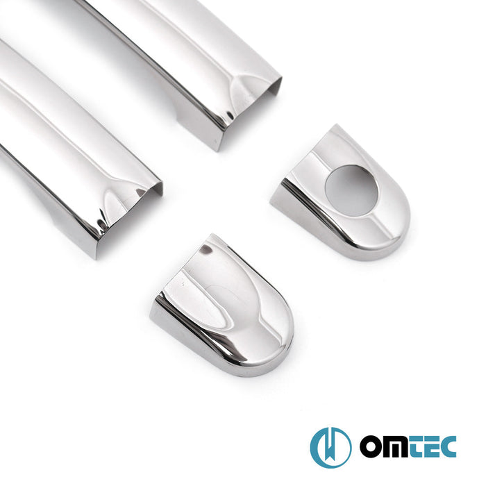 Kapı Kolu 2 Kapı 4 Prç. (H1) Paslanmaz Çelik (Parlak) - Volkswagen T6 Transporter - VAN T6 - (2015 - 2022)