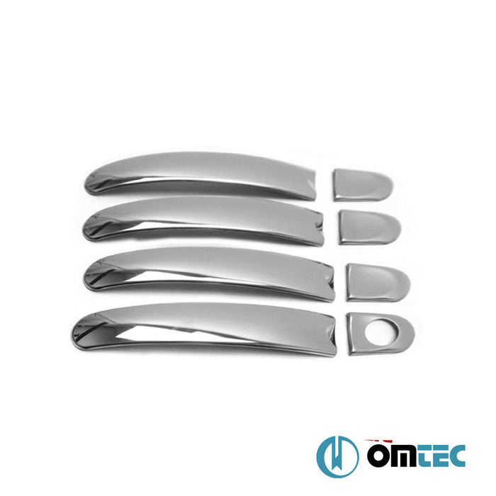 Deco Kapı Kolu 4 Kapı 8 Prç. (H1) Paslanmaz Çelik (Parlak) - Volkswagen T6 Caravelle - VAN T6 - (2015 - 2022)