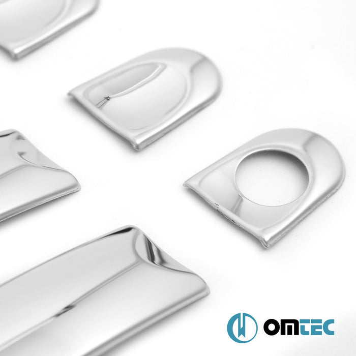 Deco Kapı Kolu 3 Kapı 6 Prç. (H1) Paslanmaz Çelik (Parlak) - Volkswagen T5 Multivan - VAN T5 - (2003 - 2015)