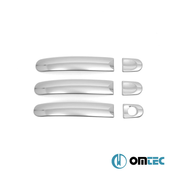 Deco Kapı Kolu 3 Kapı 6 Prç. (H1) Paslanmaz Çelik (Parlak) - Volkswagen T6 Transporter - VAN T6 - (2015 - 2022)