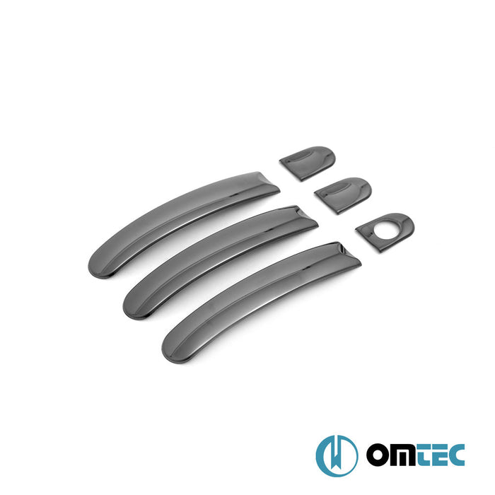 Deco Kapı Kolu 3 Kapı 6 Prç. (H1) Paslanmaz Çelik (Siyah) - Volkswagen T6 Caravelle - VAN T6 - (2015 - 2022)