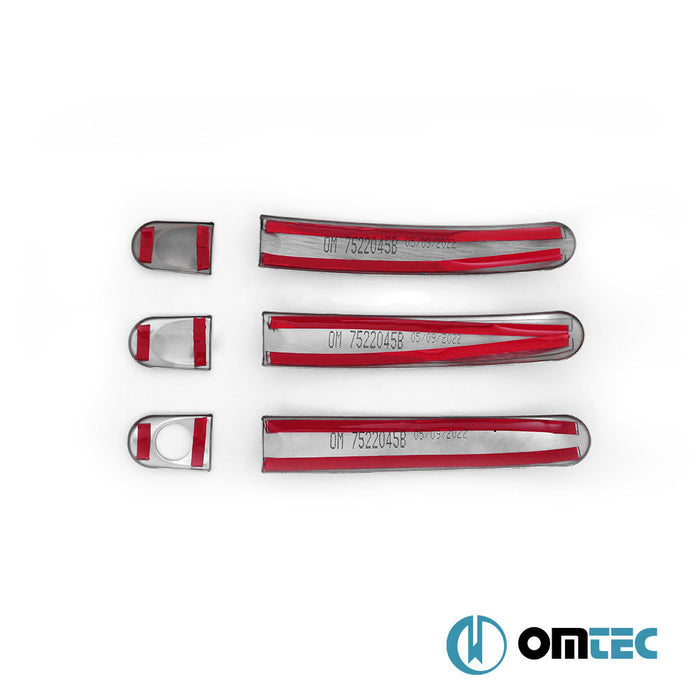 Deco Kapı Kolu 3 Kapı 6 Prç. (H1) Paslanmaz Çelik (Siyah) - Volkswagen T6 Caravelle - VAN T6 - (2015 - 2022)