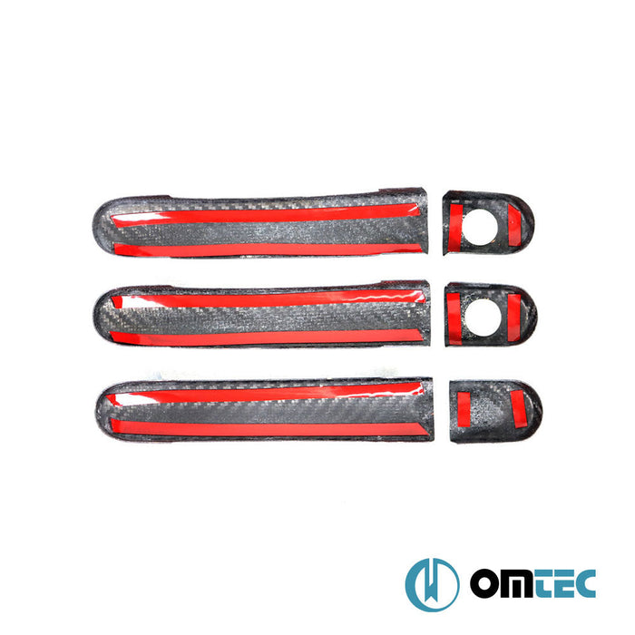 Kapı Kolu 3 Kapı 6 Prç. (H2) (Karbon) - Volkswagen T5 Multivan - VAN T5 - (2003 - 2015)