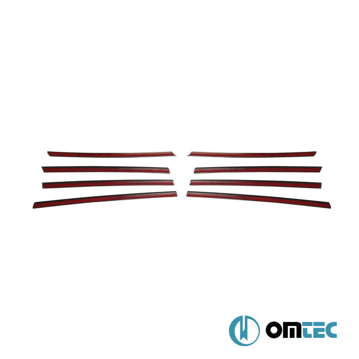 Deco Ön Panjur 8 Prç. P.Çelik (Parlak) - Volkswagen T5 Transporter - VAN T5 PRE - FL - (2003 - 2010)