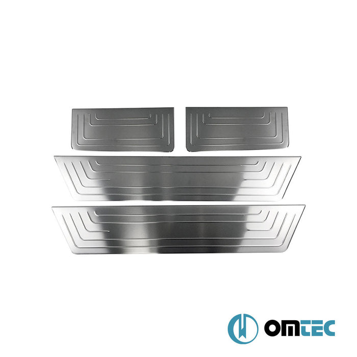 Norm Kapı Eşiği 4 Prç. Paslanmaz Çelik (Taşlı) - Volkswagen T6 Caravelle - VAN T6 - (2015 - 2022)