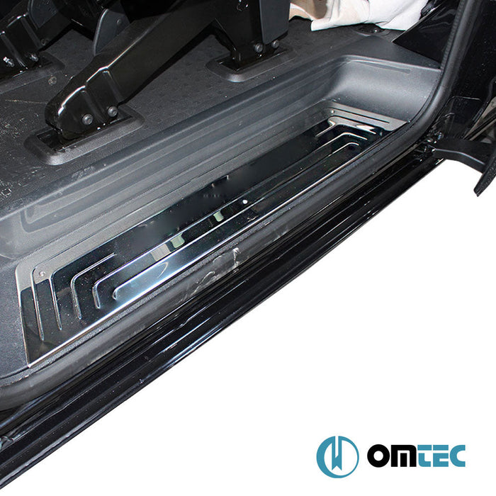 Norm Kapı Eşiği 4 Prç. Paslanmaz Çelik (Taşlı) - Volkswagen T6 Caravelle - VAN T6 - (2015 - 2022)