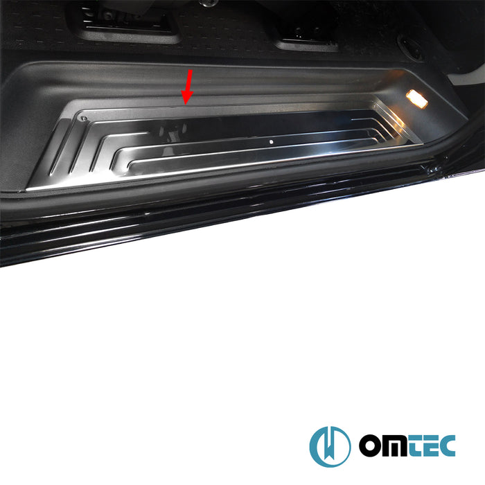 Line Kapı Eşiği 3 Prç. Paslanmaz Çelik - Volkswagen T5 Transporter - VAN T5 - (2003 - 2015)