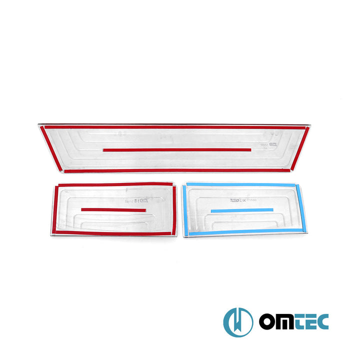 Norm Kapı Eşiği 3 Prç. Paslanmaz Çelik (Parlak) - Volkswagen T5 Transporter - VAN T5 - (2003 - 2015)