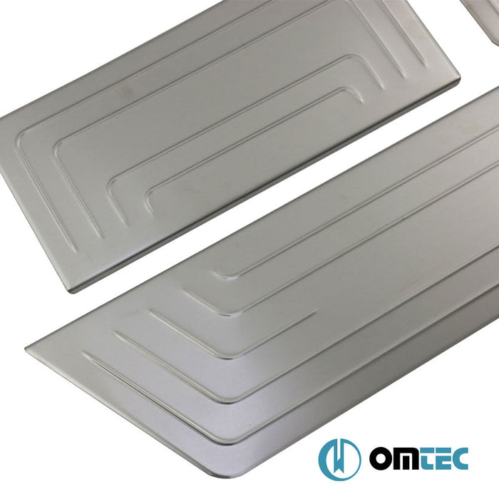 Norm Kapı Eşiği 3 Prç. Paslanmaz Çelik (Taşlı) - Volkswagen T6 Transporter - VAN T6 - (2015 - 2022)