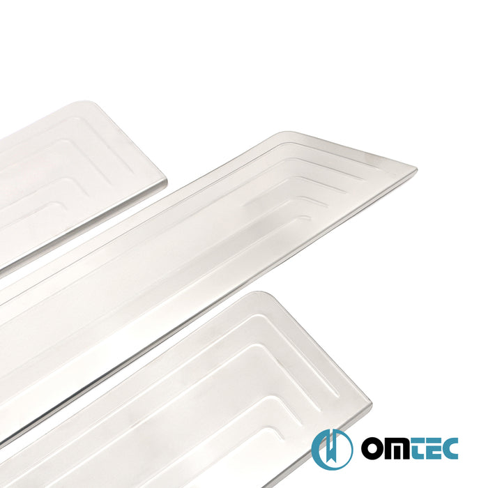 Kapı Eşiği 3 Prç. Paslanmaz Çelik - Volkswagen T5 Transporter - VAN T5 - (2003 - 2015)