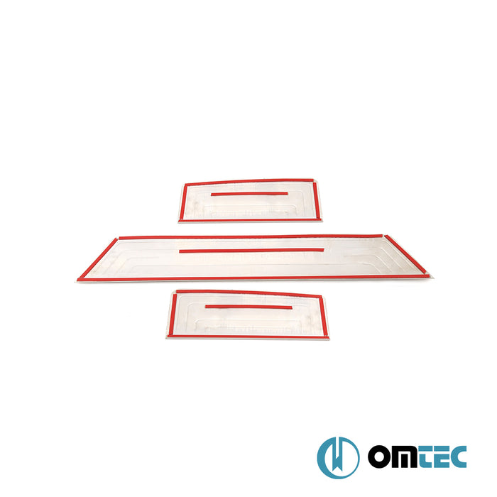 Kapı Eşiği 3 Prç. Paslanmaz Çelik - Volkswagen T5 Transporter - VAN T5 - (2003 - 2015)