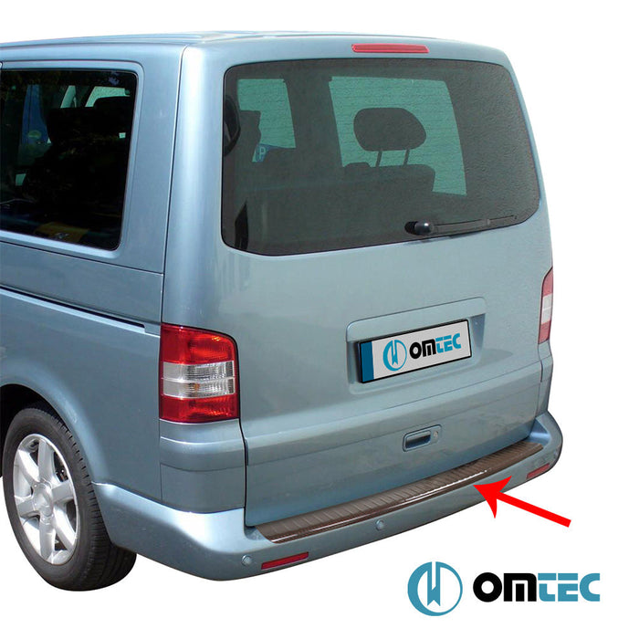 Arka Tampon Eşiği (Karbon - Kırmızı) - Volkswagen T5 Multivan - VAN T5 - (2003 - 2015)
