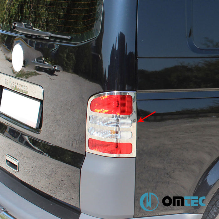 Stop Çerçevesi 2 Prç. P.Çelik (Parlak) (Çift Kapı) - Volkswagen T5 Transporter - VAN T5 PRE - FL - (2003 - 2010)