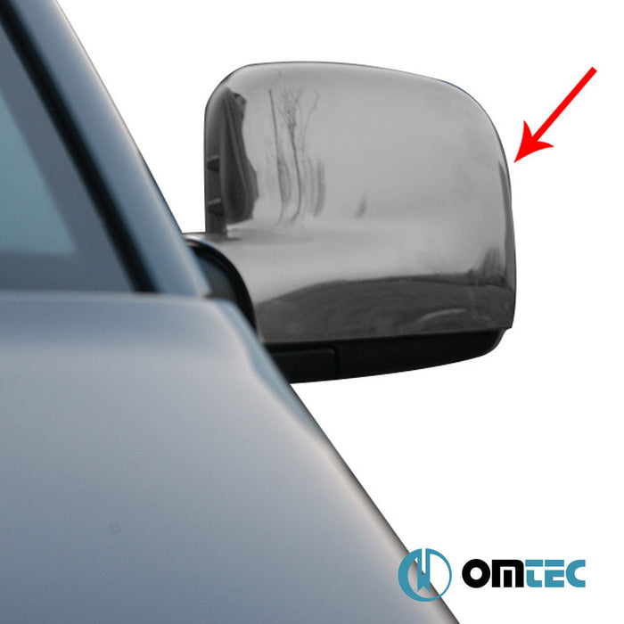 Ayna Kapağı 2 Prç. Abs Siyah Krom - Volkswagen T5 Caravelle - VAN T5 PRE - FL - (2003 - 2010)