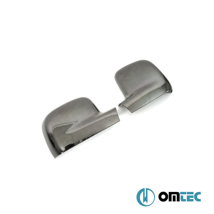 Ayna Kapağı 2 Prç. Abs Siyah Krom - Volkswagen T5 Multivan - VAN T5 PRE - FL - (2003 - 2010)