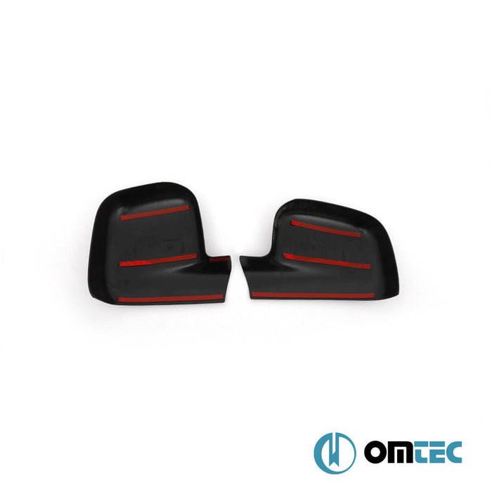 Ayna Kapağı 2 Prç. ABS Piano Siyah - Volkswagen T5 Caravelle - VAN T5 PRE - FL - (2003 - 2010)