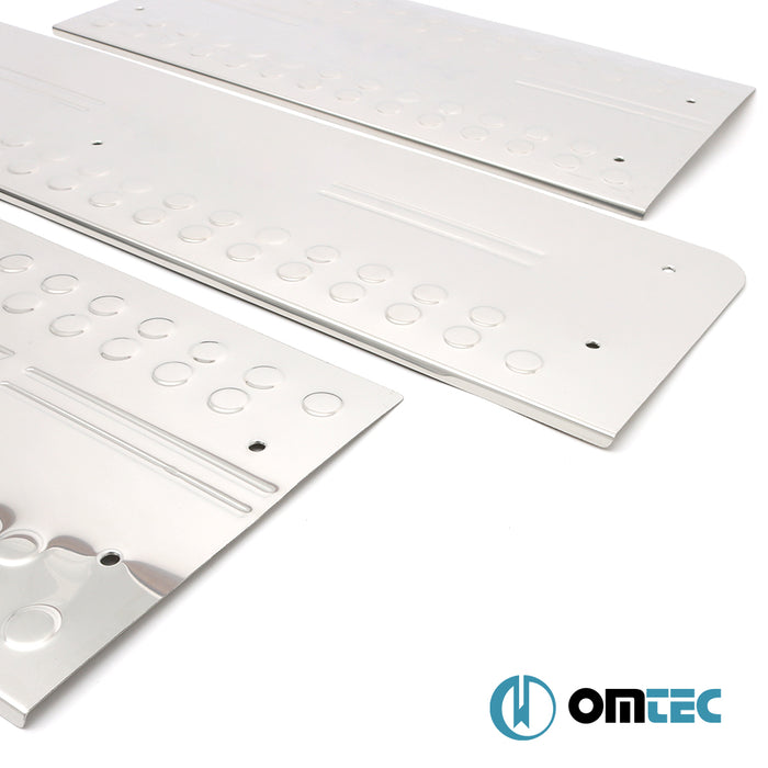 Line Kapı Eşiği 3 Prç. Paslanmaz Çelik - Volkswagen Volt - VAN 2D - (1998 - 2006)