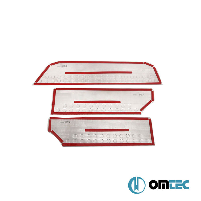 Line Kapı Eşiği 3 Prç. Paslanmaz Çelik (Parlak) - Volkswagen T4 Caravelle - VAN T4 - (1990 - 2003)