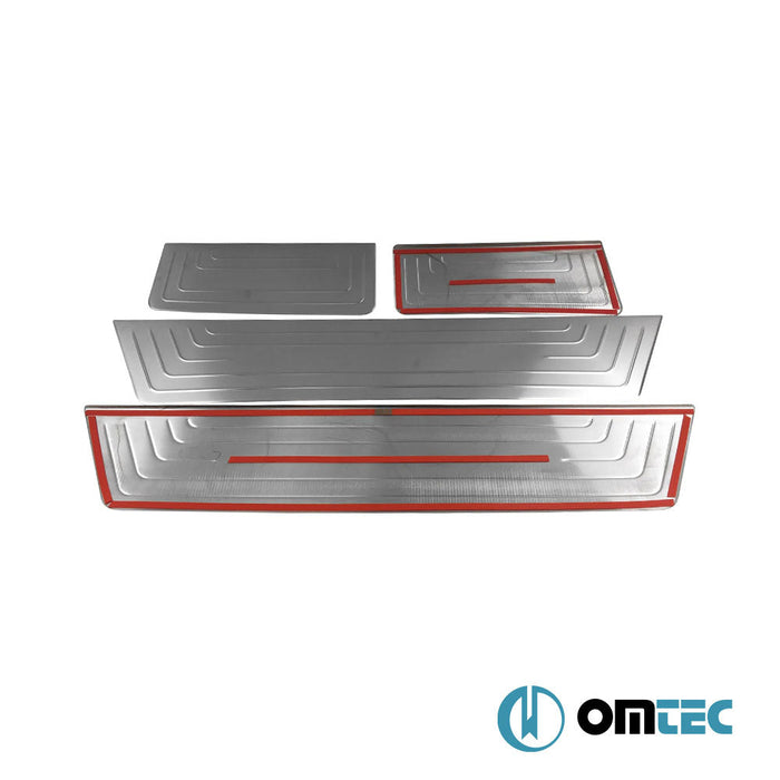 Line Kapı Eşiği 4 Prç. Paslanmaz Çelik (Parlak) - Volkswagen T6 Multivan - VAN T6 - (2015 - 2022)