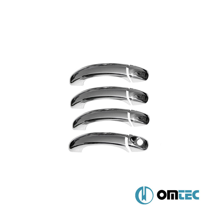 Kapı Kolu 4 Kapı 8 Prç. (H1) Paslanmaz Çelik (Parlak) - Volkswagen Touareg - SUV 7L - (2002 - 2010)