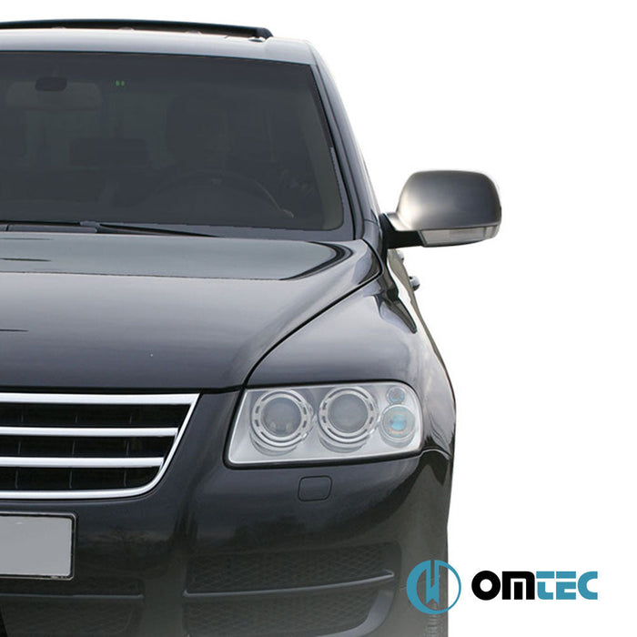 Ayna Kapağı 2 Prç. Paslanmaz Çelik (Parlak) - Volkswagen Touareg - SUV 7L PRE - FL - (2002 - 2006)