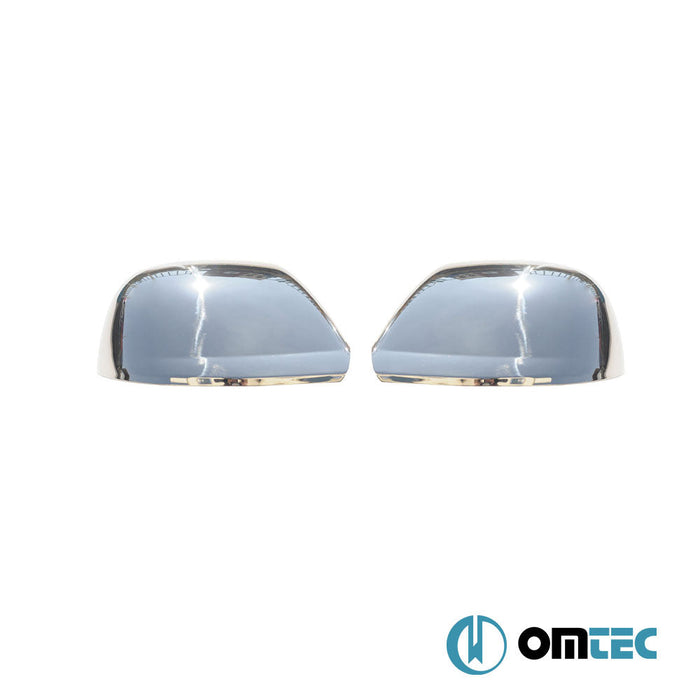 Ayna Kapağı 2 Prç. Paslanmaz Çelik (Parlak) - Volkswagen Touareg - SUV 7L FL - (2006 - 2010)