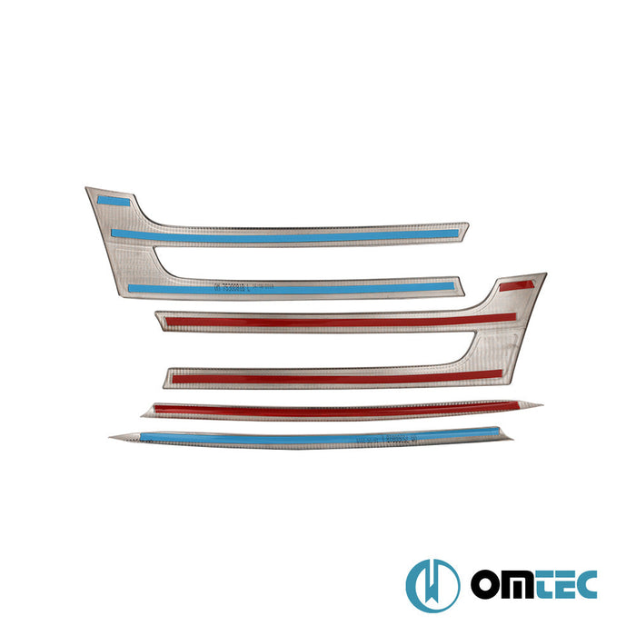 Ön Panjur 4 Prç. P.Çelik (Siyah) - Volkswagen T5 Multivan - VAN T5 FL - (2010 - 2015)