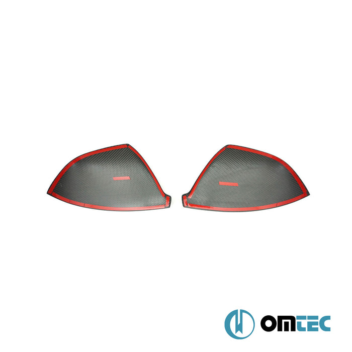 Ayna Kapağı 2 Prç. (Karbon) - Volkswagen T5 Caravelle - VAN T5 FL - (2010 - 2015)