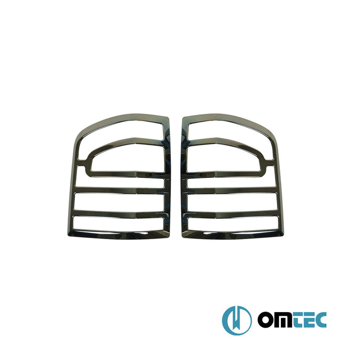 Stop Çerçevesi 2 Prç. ABS Siyah Krom - Volkswagen T5 Caravelle - VAN T5 FL - (2010 - 2015)