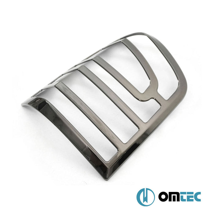 Stop Çerçevesi 2 Prç. ABS Siyah Krom - Volkswagen T5 Caravelle - VAN T5 FL - (2010 - 2015)