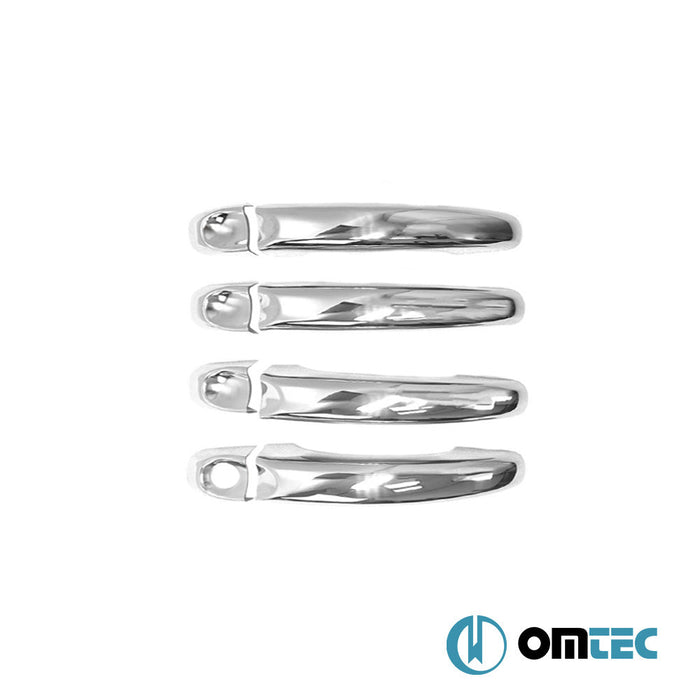 Kapı Kolu 4 Kapı 8 Prç. (S1) Paslanmaz Çelik (Parlak) - Volkswagen Touareg - SUV 7P PRE - FL - (2010 - 2015)