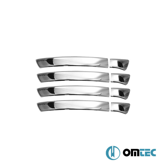 Deco Kapı Kolu 4 Kapı 8 Prç. (H1) Paslanmaz Çelik (Parlak) - Volkswagen Touareg - SUV 7P PRE - FL - (2010 - 2015)