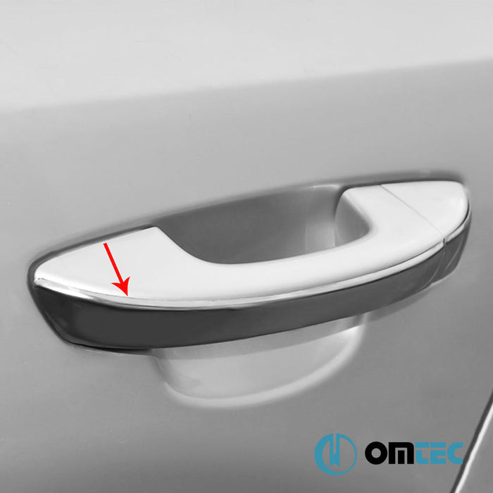 Deco Kapı Kolu 4 Kapı 8 Prç. (H1) Paslanmaz Çelik (Parlak) - Volkswagen Touareg - SUV 7P PRE - FL - (2010 - 2015)