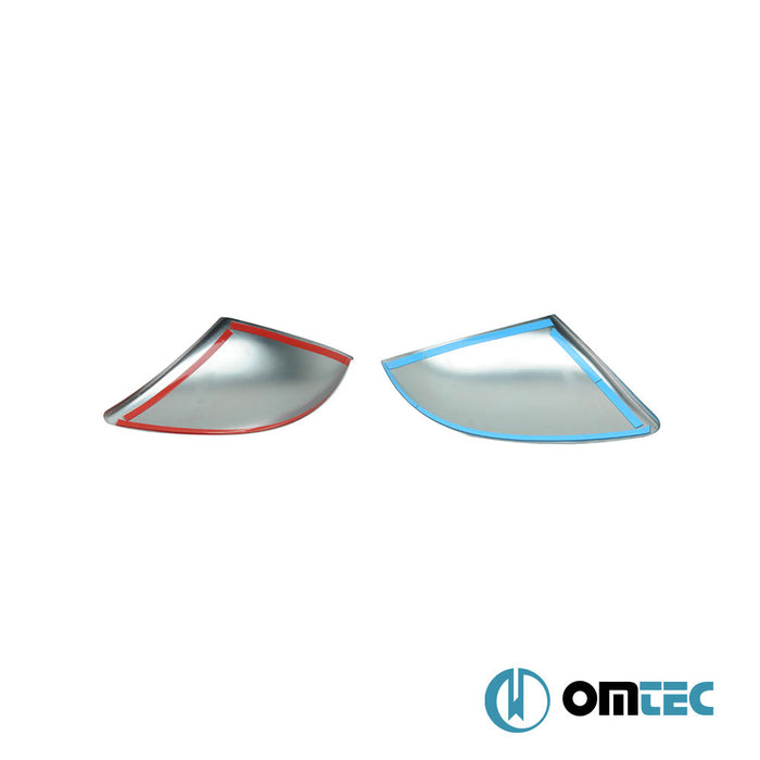 Ayna Kapağı 2 Prç. Paslanmaz Çelik (Parlak) - Volkswagen Touareg - SUV 7P PRE - FL - (2010 - 2015)