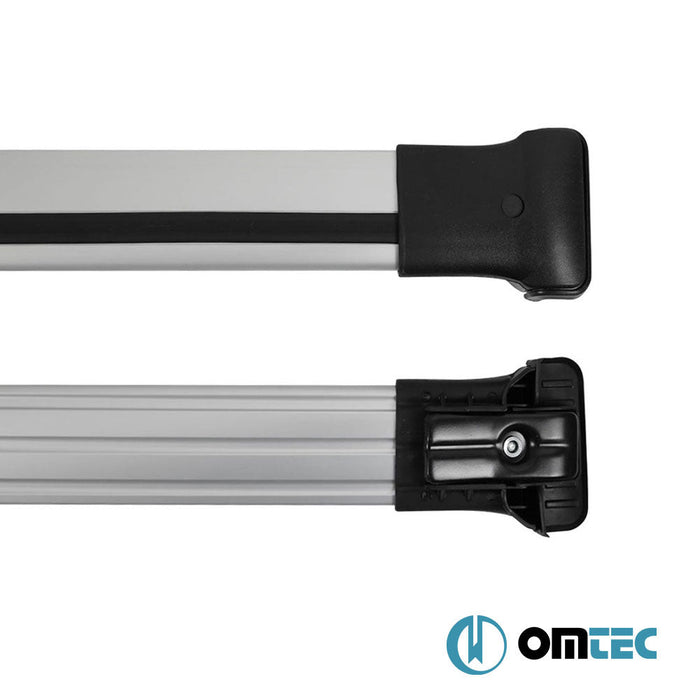 Ara Atkı (Elegance) Gri 2 Prç. Alu. (FL - RS) - Mitsubishi Outlander - SUV CW FL/FL II - (2008 - 2012)