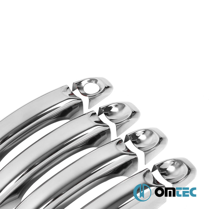 Kapı Kolu 4 Kapı 8 Prç. (H1) Paslanmaz Çelik (Parlak) - Volkswagen Amarok - PK 2H - (2010 - 2022)