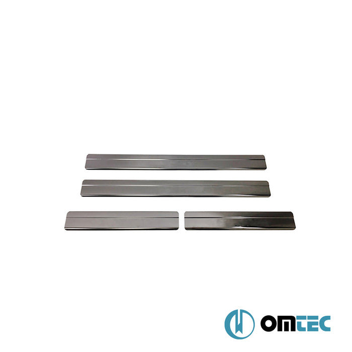 Line Kapı Eşiği 4 Prç. Paslanmaz Çelik (Siyah) - Volkswagen Amarok - PK 2H - (2010 - 2022)