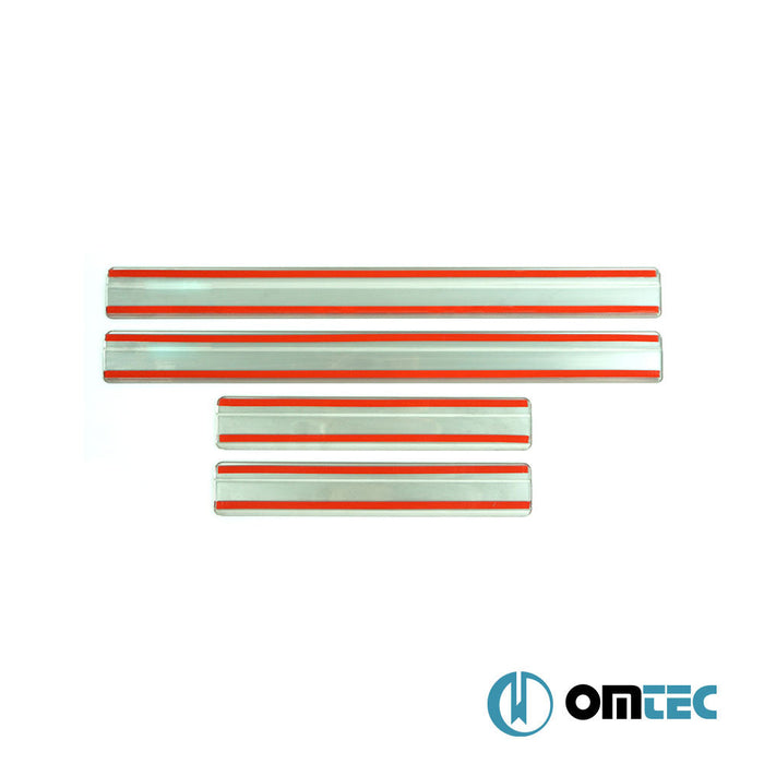 Norm İç Kapı Eşiği 4 Prç. Paslanmaz Çelik (Parlak) - Volkswagen Amarok - PK 2H - (2010 - 2022)