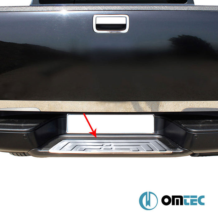 Arka Tampon Eşiği Paslanmaz Çelik (Parlak) - Volkswagen Amarok - PK 2H - (2010 - 2022)