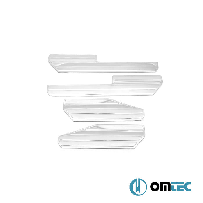 Line İç Kapı Eşiği 4 Prç. Paslanmaz Çelik (Parlak) - Volkswagen Amarok - PK 2H - (2010 - 2022)